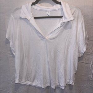 Women's Plus Size Old Navy White Polo Shirt